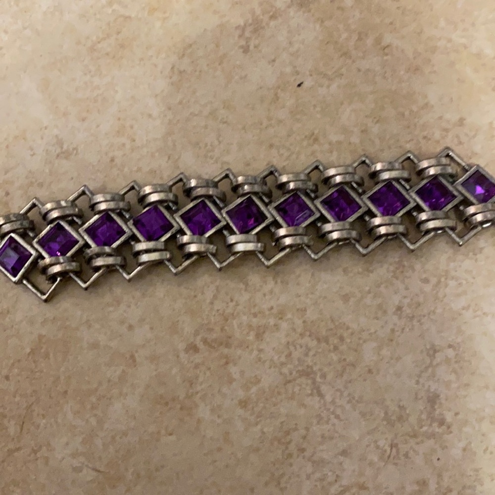 Purple silver bracelet Vintage